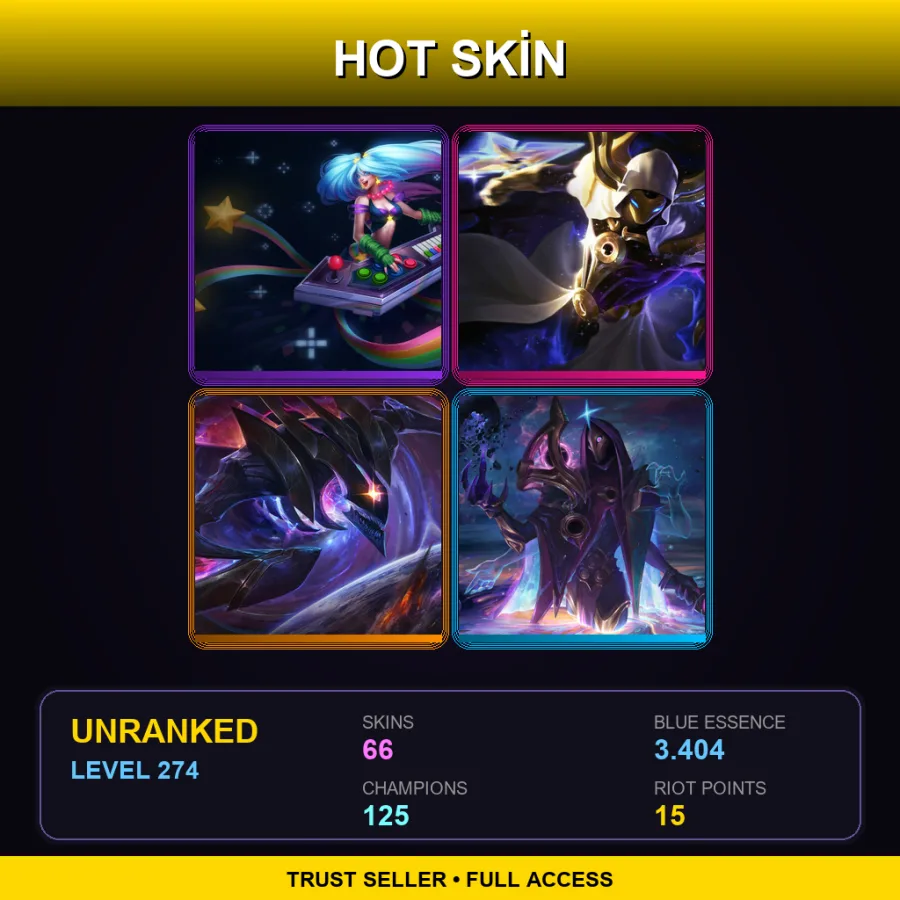 LAS | Lv274 | Unranked | 66 Skin | 125 Champ — Psyops Master Yi