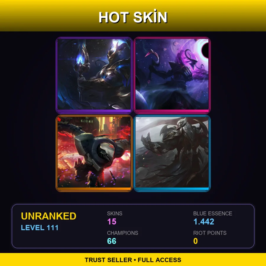 LAN | Lv111 | Unranked | 15 Skin | 66 Champ