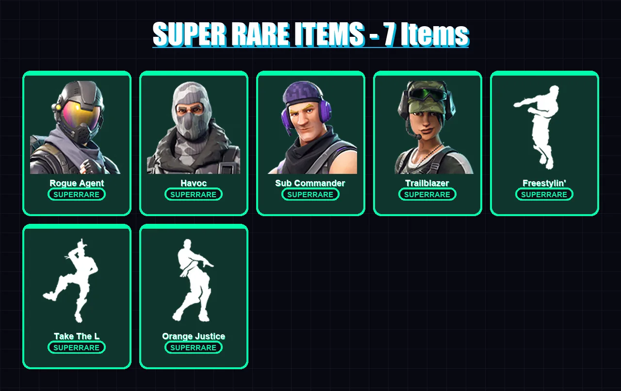[PC/XBOX/PSN] | Rogue Agent | Havoc | Sub Commander | Trailblazer | Magnus | 42 skin | 29 pickaxe | 28 emote | 26 glider | Lv304