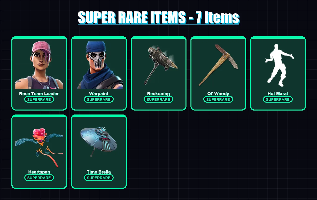 [PC/XBOX/PSN] | Rose Team Leader | Warpaint | The Prisoner | Ragnarok | Lynx | 101 skin | 135 pickaxe | 119 emote | 124 glider | Lv1518