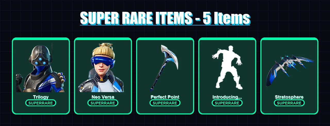 [PS4/PS5/PC] | Trilogy | Neo Versa | Kado Thorne | Snap | The Origin | 32 skin | 46 pickaxe | 34 emote | 43 glider | Lv545 — Fortnite account