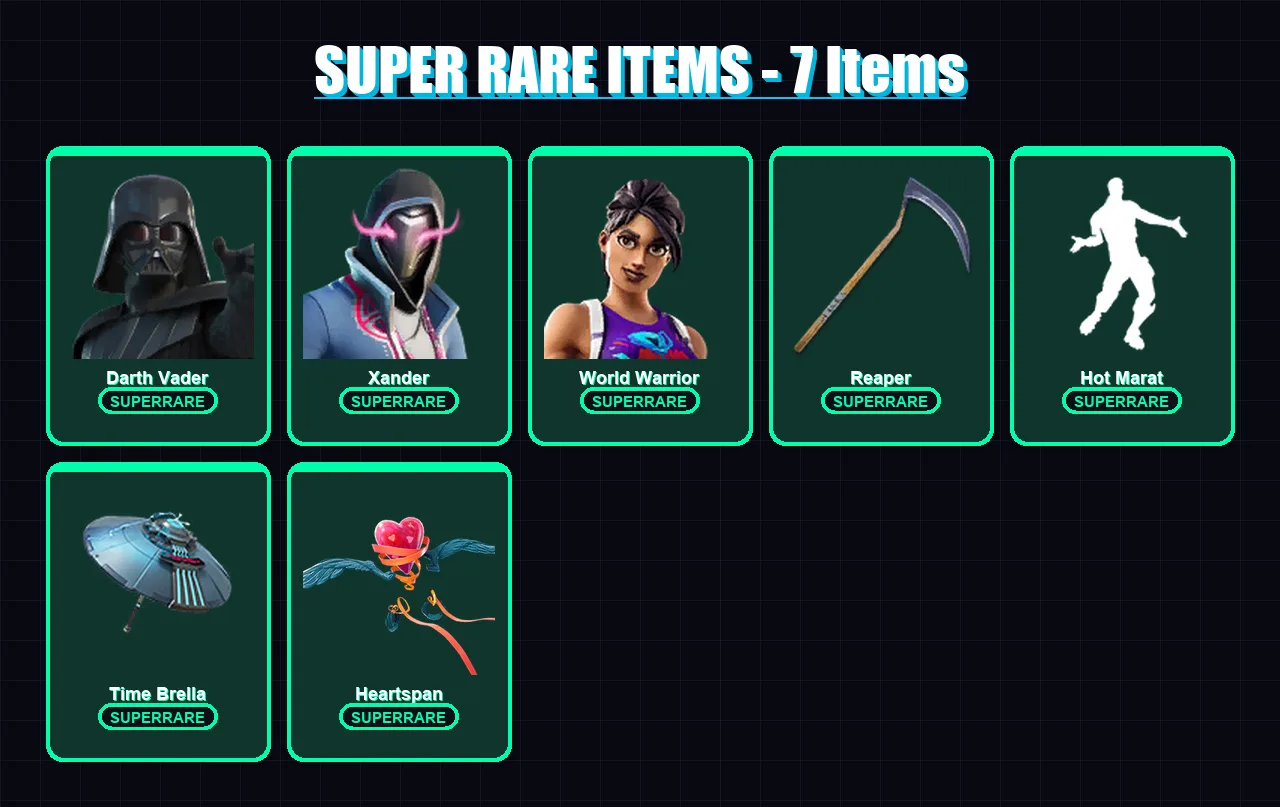 [PS4/PS5/XBOX/PC] | Darth Vader | Xander | World Warrior | Luxe | Singularity | 240 skin | 285 pickaxe | 215 emote | 243 glider | Lv3928
