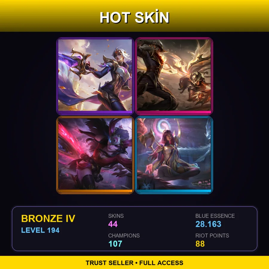 LAS | Lv194 | Bronze IV | 44 Skin | 107 Champ