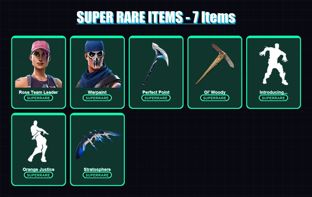[PS4/PS5/PC] | Rose Team Leader | Warpaint | Fusion | Fade | Deadpool | 36 skin | 64 pickaxe | 60 emote | 65 glider | Lv1056