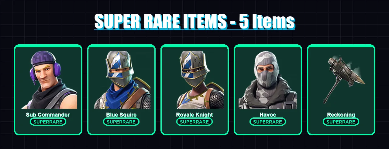 [PC/XBOX/PSN] | Sub Commander | Blue Squire | Royale Knight | Havoc | Calamity | 12 skin | 9 pickaxe | 8 emote | 6 glider | Lv101 — Fortnite account