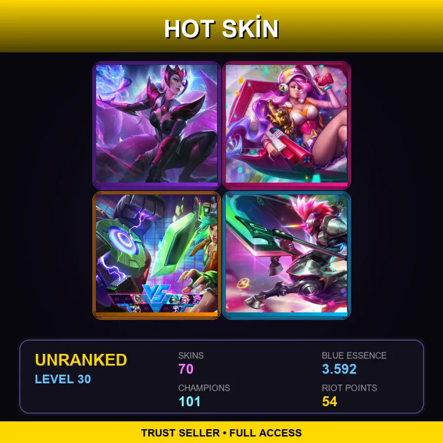 EUW | Lv30 | Unranked | 70 Skin | 101 Champ — Cosmic Reaver Kassadin
