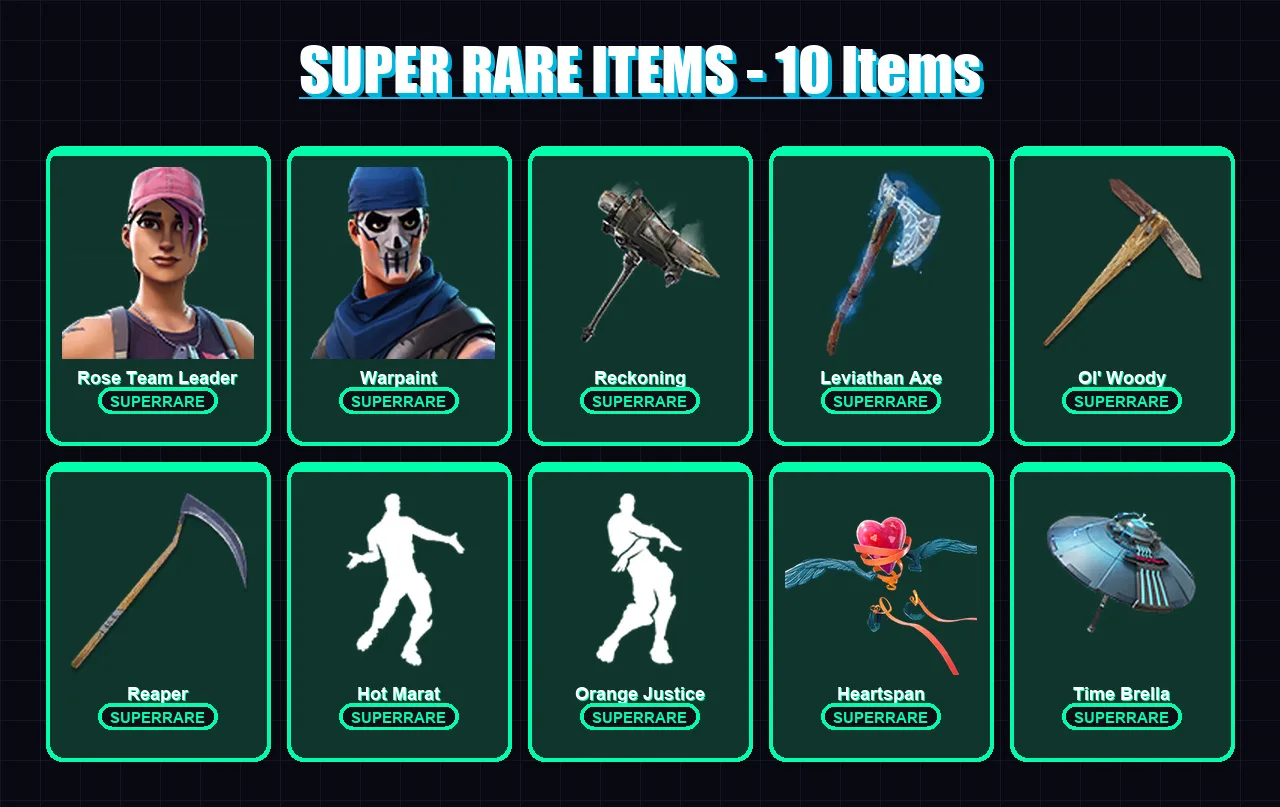 [PC/XBOX/PSN] | Rose Team Leader | Warpaint | Joltara | Ragnarok | Fade | 126 skin | 143 pickaxe | 102 emote | 116 glider | Lv1558 — Fortnite account