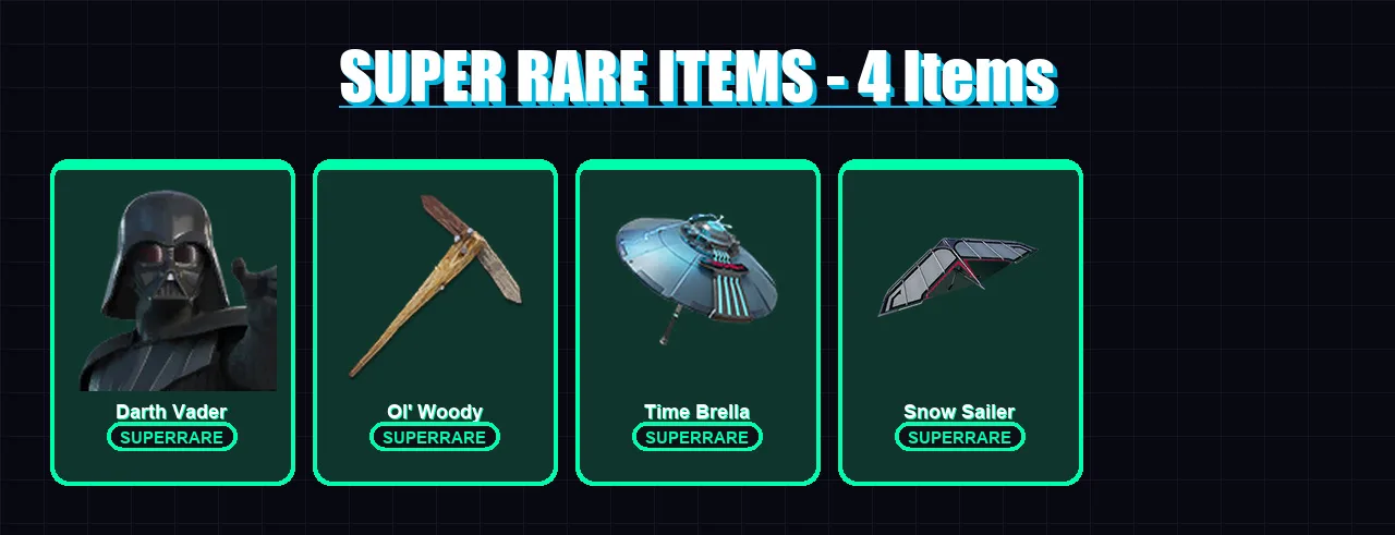 [PC/XBOX] | Darth Vader | Ronin | The Origin | The Foundation | Zeus | 175 skin | 222 pickaxe | 177 emote | 169 glider | Lv3166