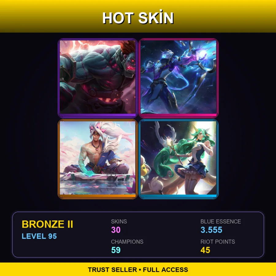 LAS | Lv95 | Bronze II | 30 Skin | 59 Champ