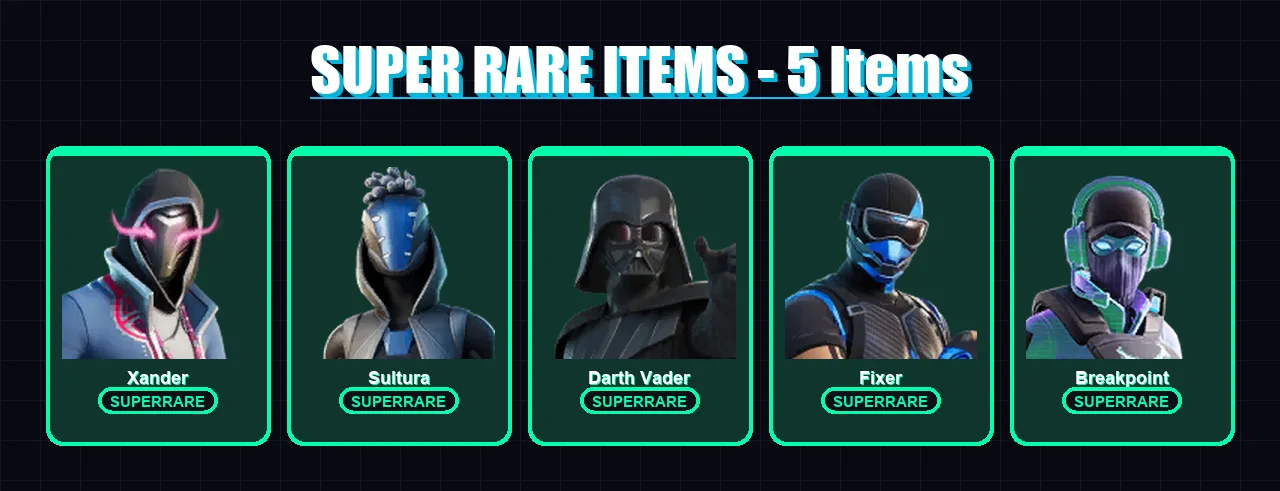 [PS4/PS5/XBOX/PC] | Xander | Sultura | Darth Vader | Fixer | Breakpoint | 141 skin | 201 pickaxe | 157 emote | 151 glider | Lv2292
