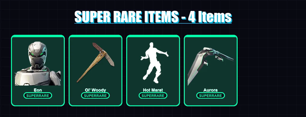 [PC/XBOX/PSN] | Eon | Mandalorian | Fade | Scuba Jonesy | Thor | 17 skin | 21 pickaxe | 26 emote | 24 glider | Lv443