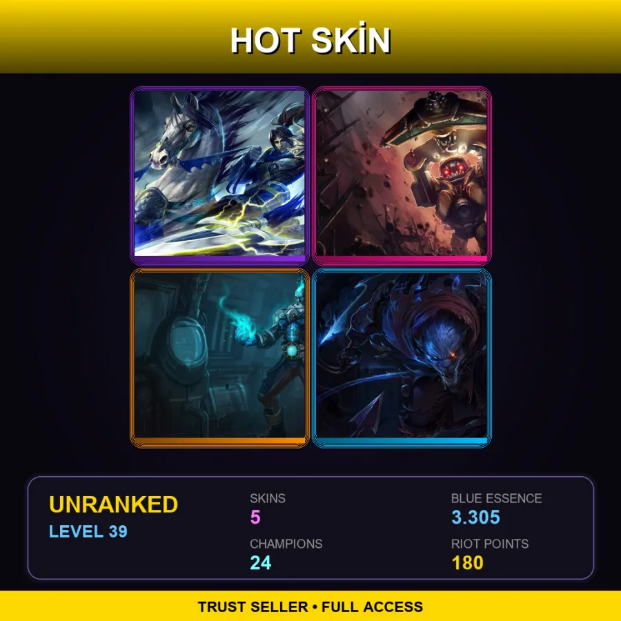 TR | Lv39 | Unranked | 5 Skin | 24 Champ