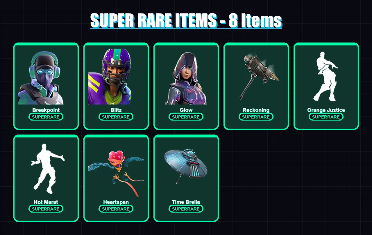 [PC/XBOX] | Breakpoint | Blitz | Glow | Calamity | Ragnarok | 64 skin | 52 pickaxe | 59 emote | 61 glider | Lv768