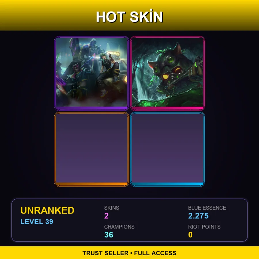 LAS | Lv39 | Unranked | 2 Skin | 36 Champ