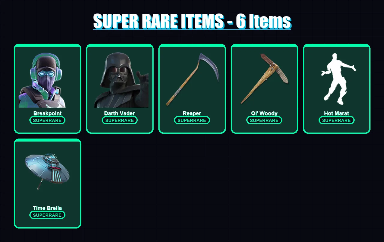 [PS4/PS5/XBOX/PC] | Breakpoint | Darth Vader | Peter Griffin | Kado Thorne | Valeria | 270 skin | 341 pickaxe | 223 emote | 243 glider | Lv4077