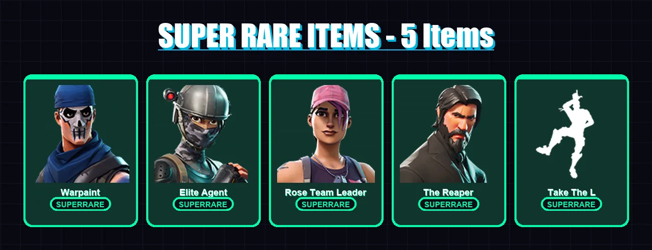 [PC/XBOX/PSN] | Warpaint | Elite Agent | Rose Team Leader | The Reaper | Dark Voyager | 12 skin | 6 pickaxe | 8 emote | 7 glider | Lv35 — Fortnite account