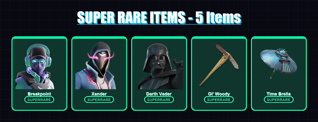 [SWITCH/XBOX/PSN/PC] | Breakpoint | Xander | Darth Vader | Peter Griffin | Mandalorian | 260 skin | 263 pickaxe | 186 emote | 160 glider | Lv2726