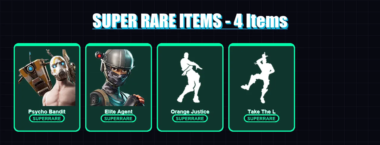 [PC] | Psycho Bandit | Elite Agent | Drift | Zenith | Valor | 21 skin | 14 pickaxe | 16 emote | 14 glider | Lv207 — Fortnite account