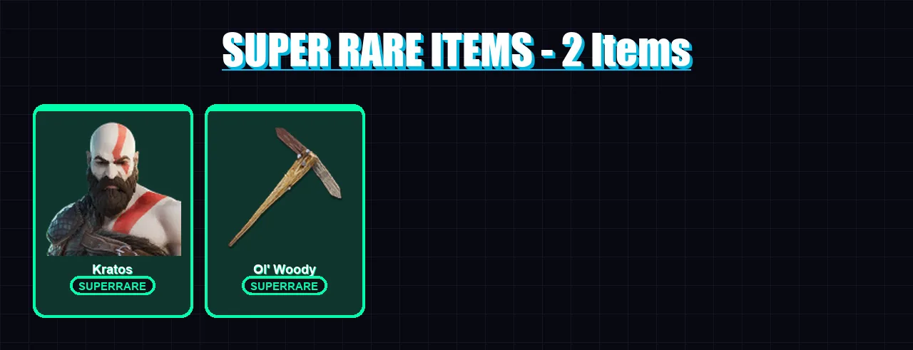 [PS4/PS5/XBOX/PC] | Kratos | The Imagined | Renzo the Destroyer | Predator | Joey | 161 skin | 199 pickaxe | 143 emote | 152 glider | Lv2092