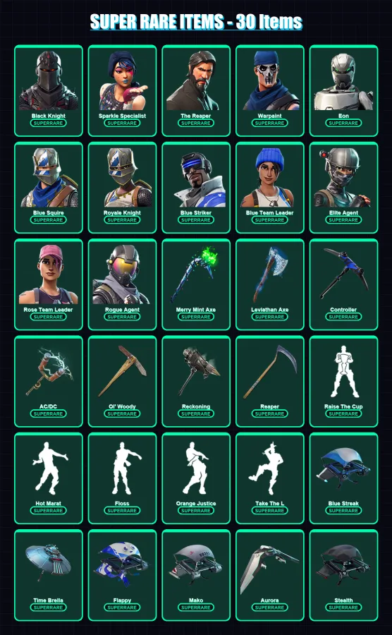 [PC/XBOX/PSN] | OG Ghoul Trooper | Black Knight | Sparkle Specialist | 242 skin | Lv2409