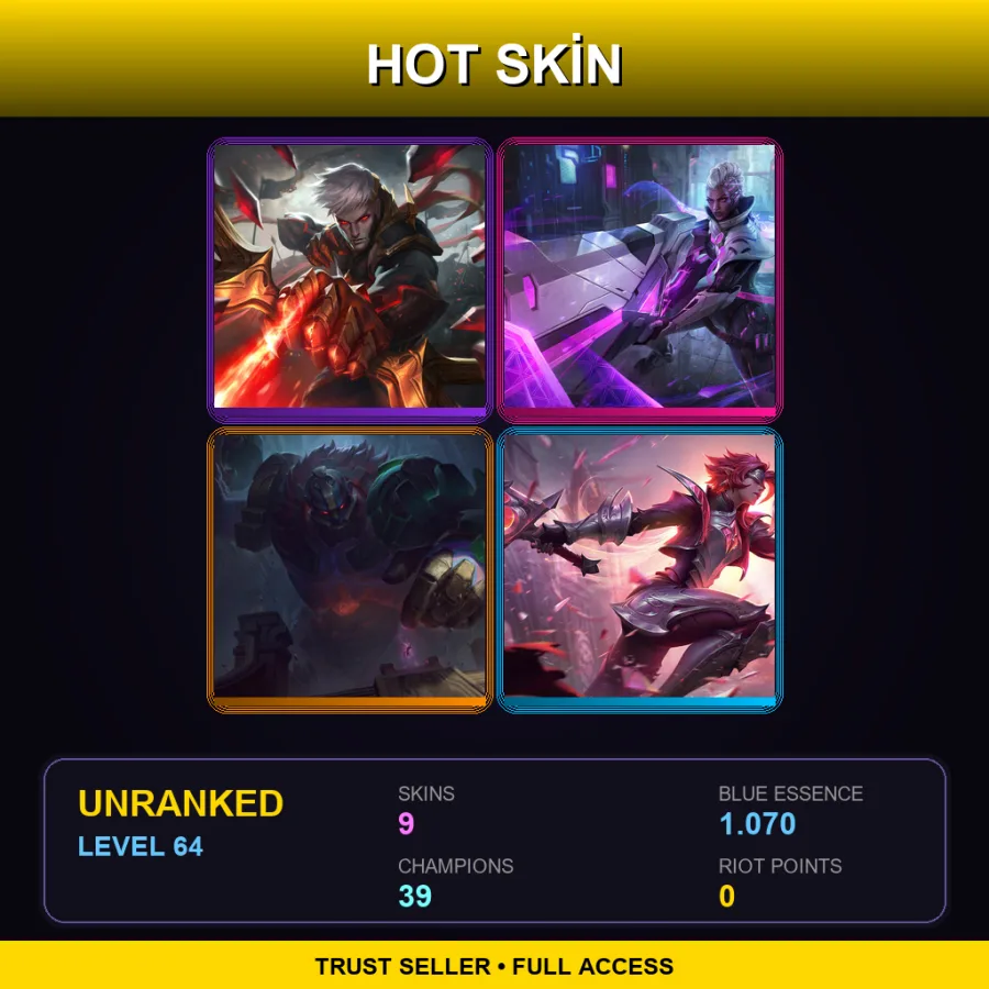 EUW | Lv64 | Unranked | 9 Skin | 39 Champ — True Damage Ekko