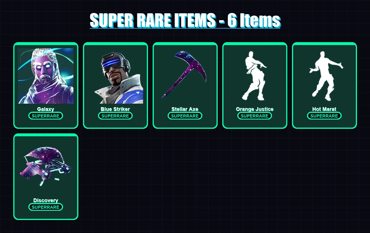 [PS4/PS5/XBOX/PC] | Galaxy | Blue Striker | Renzo the Destroyer | Mizuki | Kado Thorne | 40 skin | 57 pickaxe | 46 emote | 67 glider | Lv972