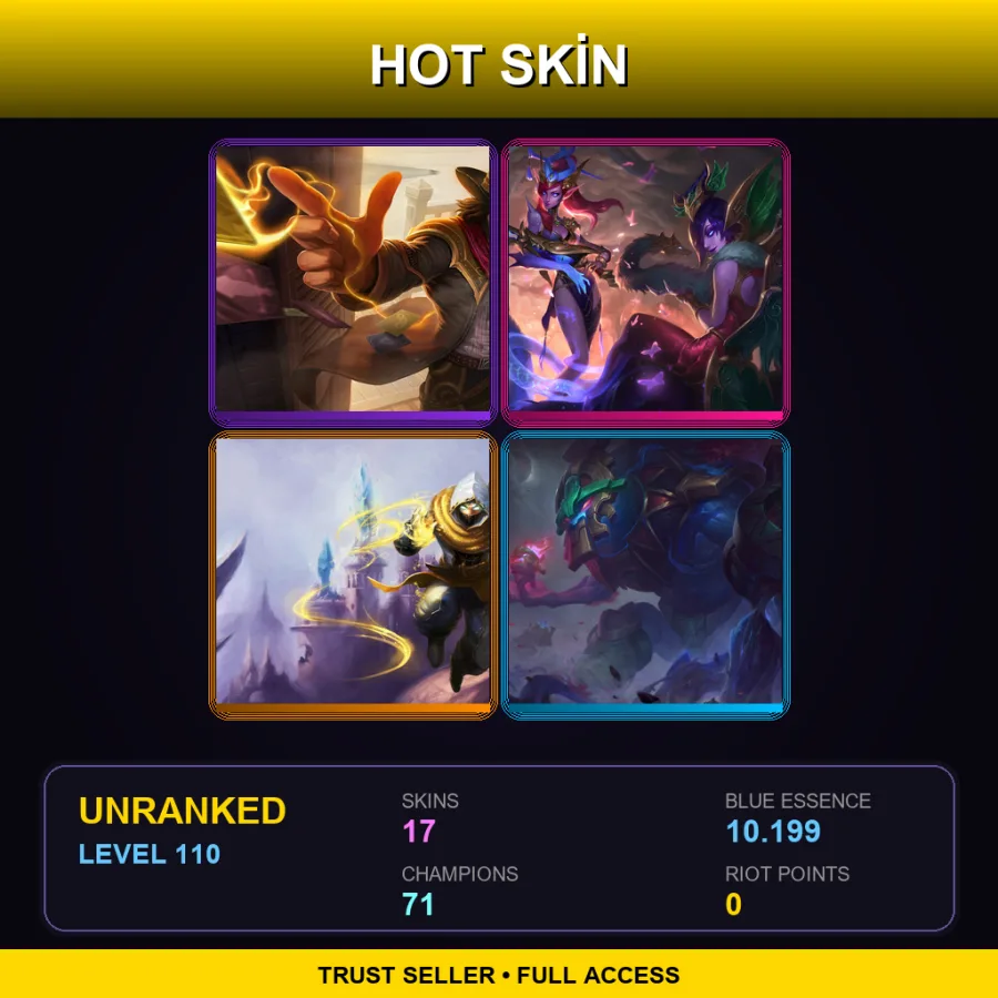 BR | Lv110 | Unranked | 17 Skin | 71 Champ