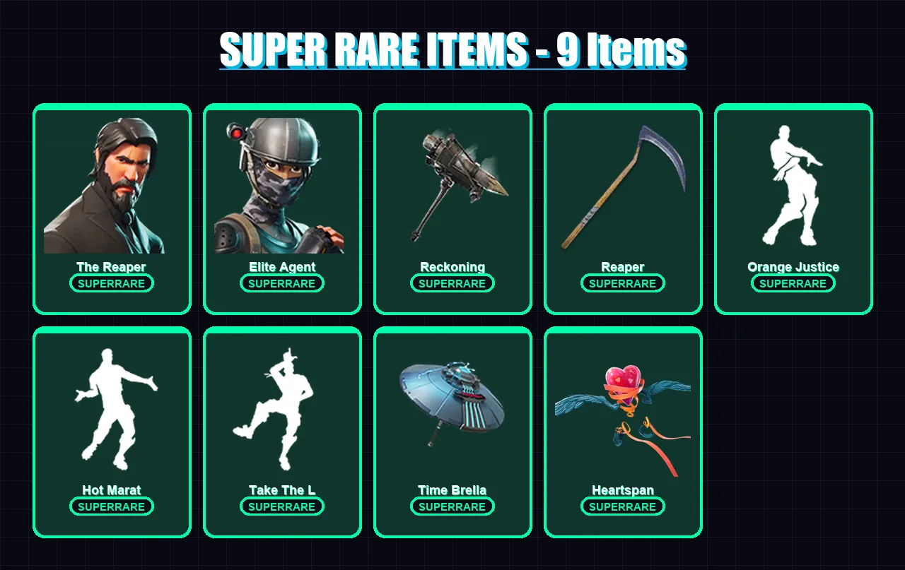 [PC/PSN] | The Reaper | Elite Agent | Predator | Dire | Midas Rex | 149 skin | 164 pickaxe | 191 emote | 149 glider | Lv2542