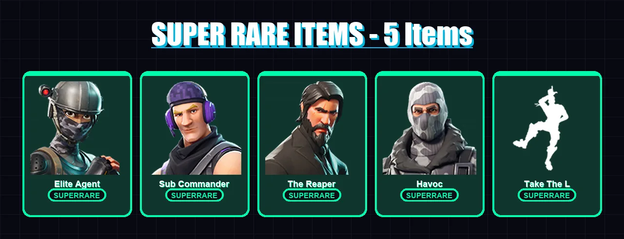 [PC/XBOX/PSN] | Elite Agent | Sub Commander | The Reaper | Havoc | Dark Voyager | 8 skin | 5 pickaxe | 6 emote | 7 glider | Lv91