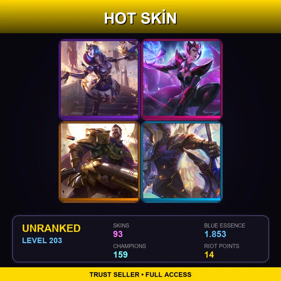 VN | Lv203 | Unranked | 93 Skin | 159 Champ — Battle Regalia Poppy