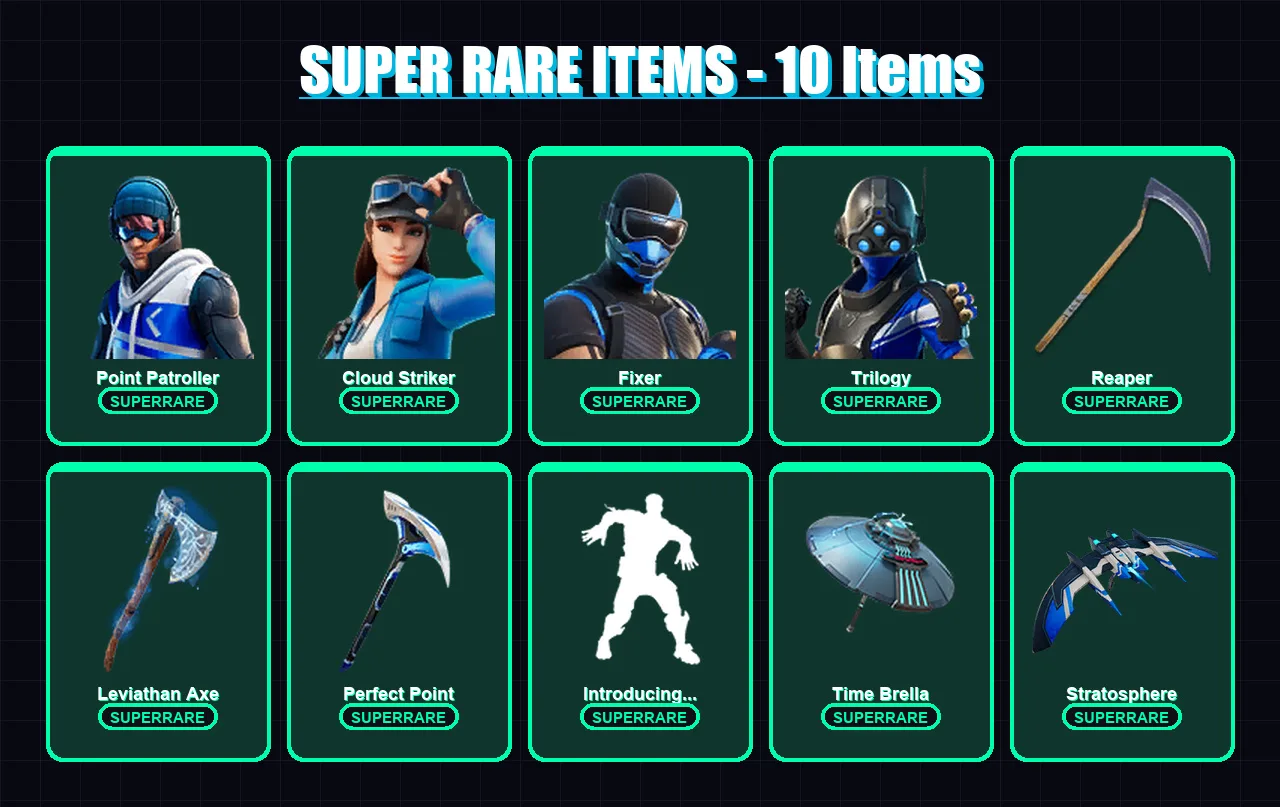 [PC/XBOX/PSN] | Point Patroller | Cloud Striker | Fixer | Trilogy | Spider Knight | 142 skin | 209 pickaxe | 123 emote | 153 glider | Lv3131