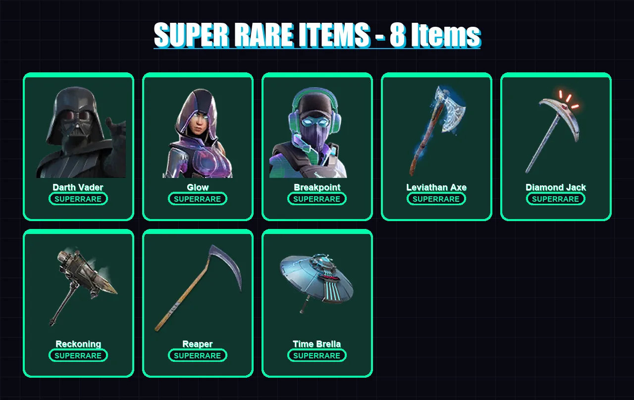 [PC/XBOX/PSN] | Darth Vader | Glow | Breakpoint | Sorana | Ruin | 277 skin | 296 pickaxe | 228 emote | 263 glider | Lv3767