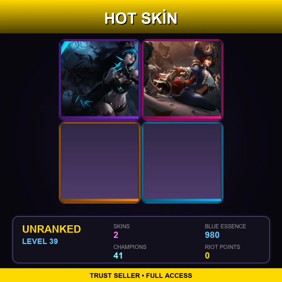 LAS | Lv39 | Unranked | 2 Skin | 41 Champ