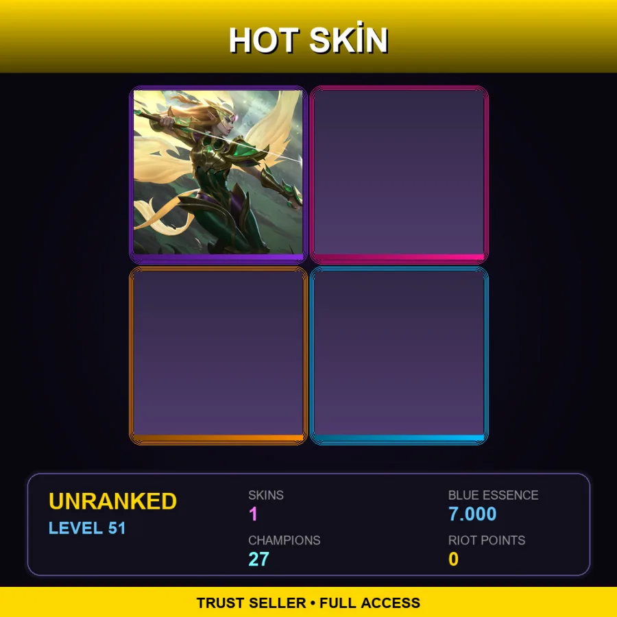 TR | Lv51 | Unranked | 1 Skin | 27 Champ