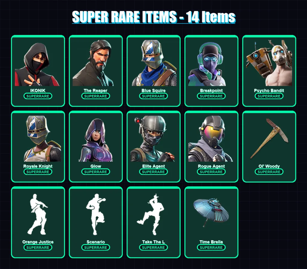 [PC/XBOX/PSN] | IKONIK | The Reaper | Blue Squire | Breakpoint | Psycho Bandit | 793 skin | 577 pickaxe | 336 emote | 300 glider | Lv4341 — Fortnite account