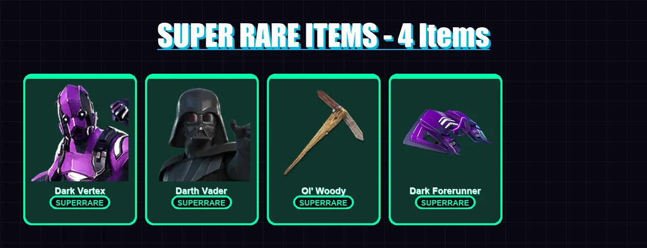 [PC/XBOX/PSN] | Dark Vertex | Midas | Lara Croft | Kor | Deadpool | 200 skin | 244 pickaxe | 169 emote | 188 glider | Lv2300
