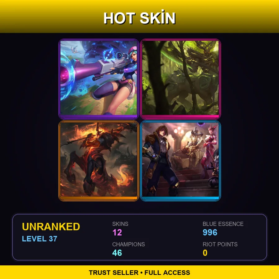 VN | Lv37 | Unranked | 12 Skin | 46 Champ