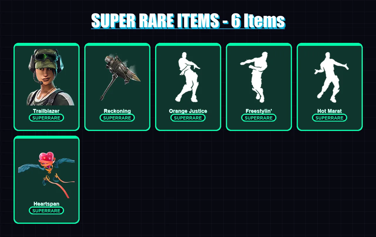 [PC/XBOX] | Trailblazer | The Prisoner | Blackheart | Lynx | Dire | 58 skin | 42 pickaxe | 55 emote | 56 glider | Lv630