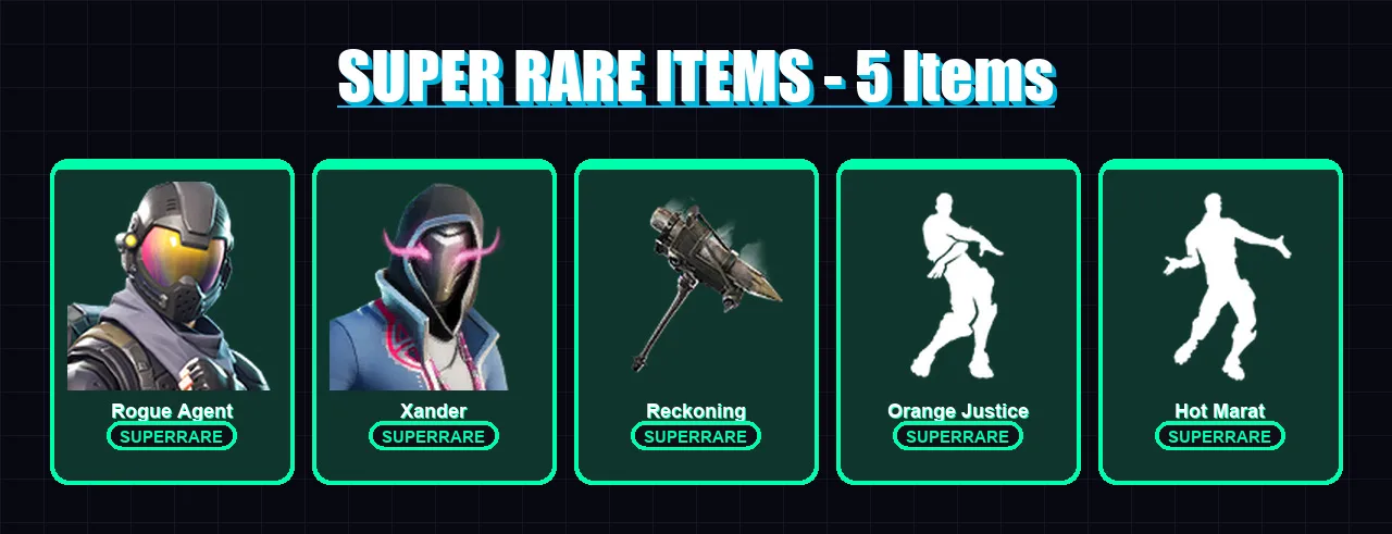 [PS4/PS5/XBOX/PC] | Rogue Agent | Xander | Gear Specialist Maya | Predator | Kymera | 50 skin | 47 pickaxe | 39 emote | 43 glider | Lv513
