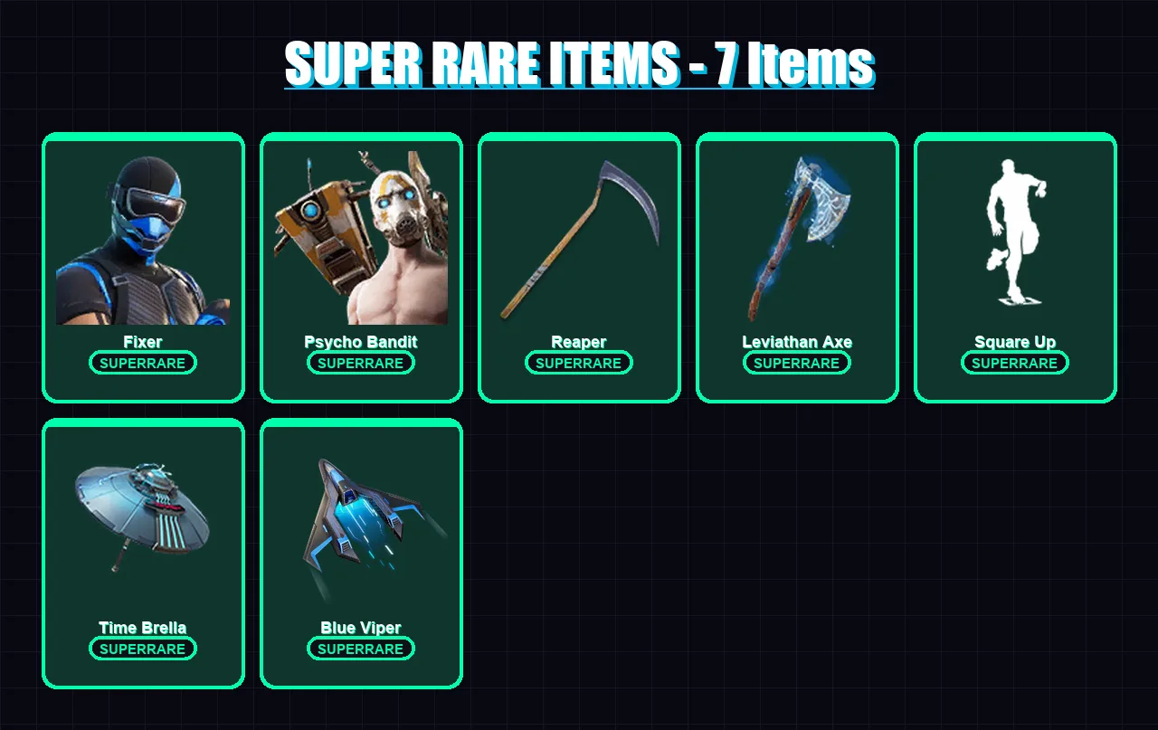 [PC] | Fixer | Psycho Bandit | Era | Torin | Omegarok | 165 skin | 188 pickaxe | 172 emote | 148 glider | Lv2779 — Fortnite account