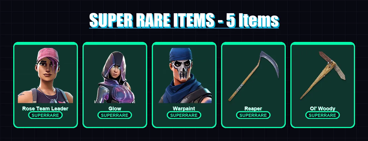 [PC/XBOX/PSN] | Rose Team Leader | Glow | Warpaint | Predator | Eternal Knight | 109 skin | 122 pickaxe | 80 emote | 93 glider | Lv1415