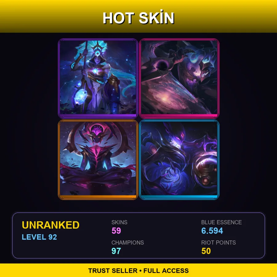 LAS | Lv92 | Unranked | 59 Skin | 97 Champ — Spirit Blossom Kindred