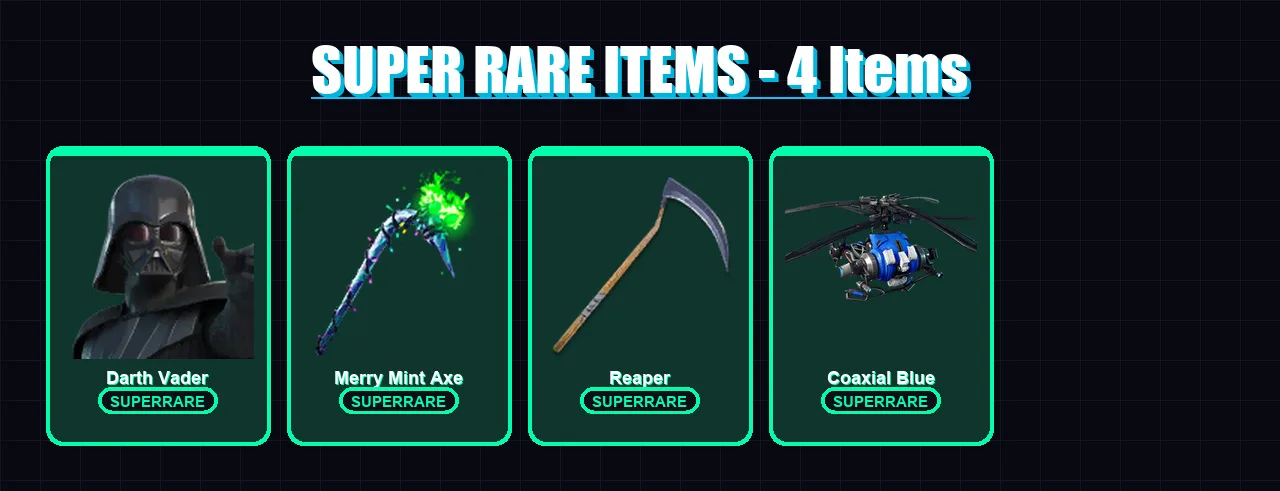 [PC/XBOX/PSN] | Darth Vader | The Imagined | Era | Renzo the Destroyer | Snap | 160 skin | 171 pickaxe | 145 emote | 147 glider | Lv2513
