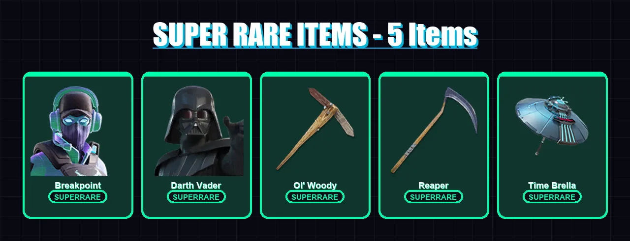 [PS4/PS5/XBOX/PC] | Breakpoint | Darth Vader | Era | Raz | Paradigm (Reality-659) | 185 skin | 207 pickaxe | 197 emote | 133 glider | Lv2183