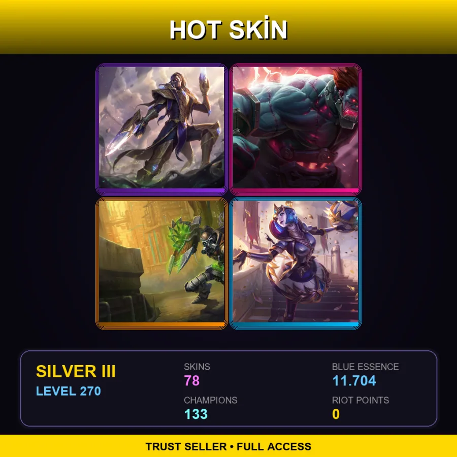 SG | Lv270 | Silver III | 78 Skin | 133 Champ
