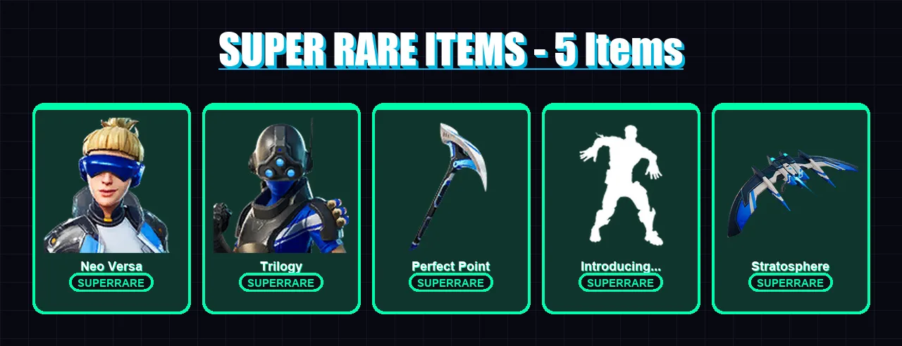 [PC] | Neo Versa | Trilogy | Fade | Deadpool | The Foundation | 61 skin | 76 pickaxe | 54 emote | 64 glider | Lv921 — Fortnite account