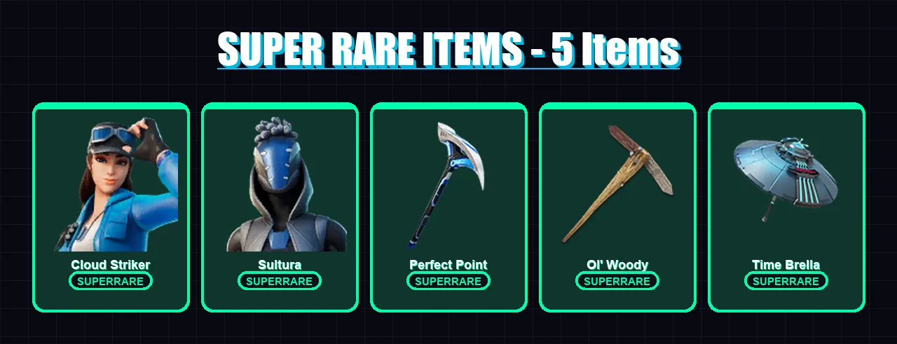 [PC/XBOX] | Cloud Striker | Sultura | Joey | Torin | Peter Griffin | 107 skin | 112 pickaxe | 73 emote | 98 glider | Lv1597