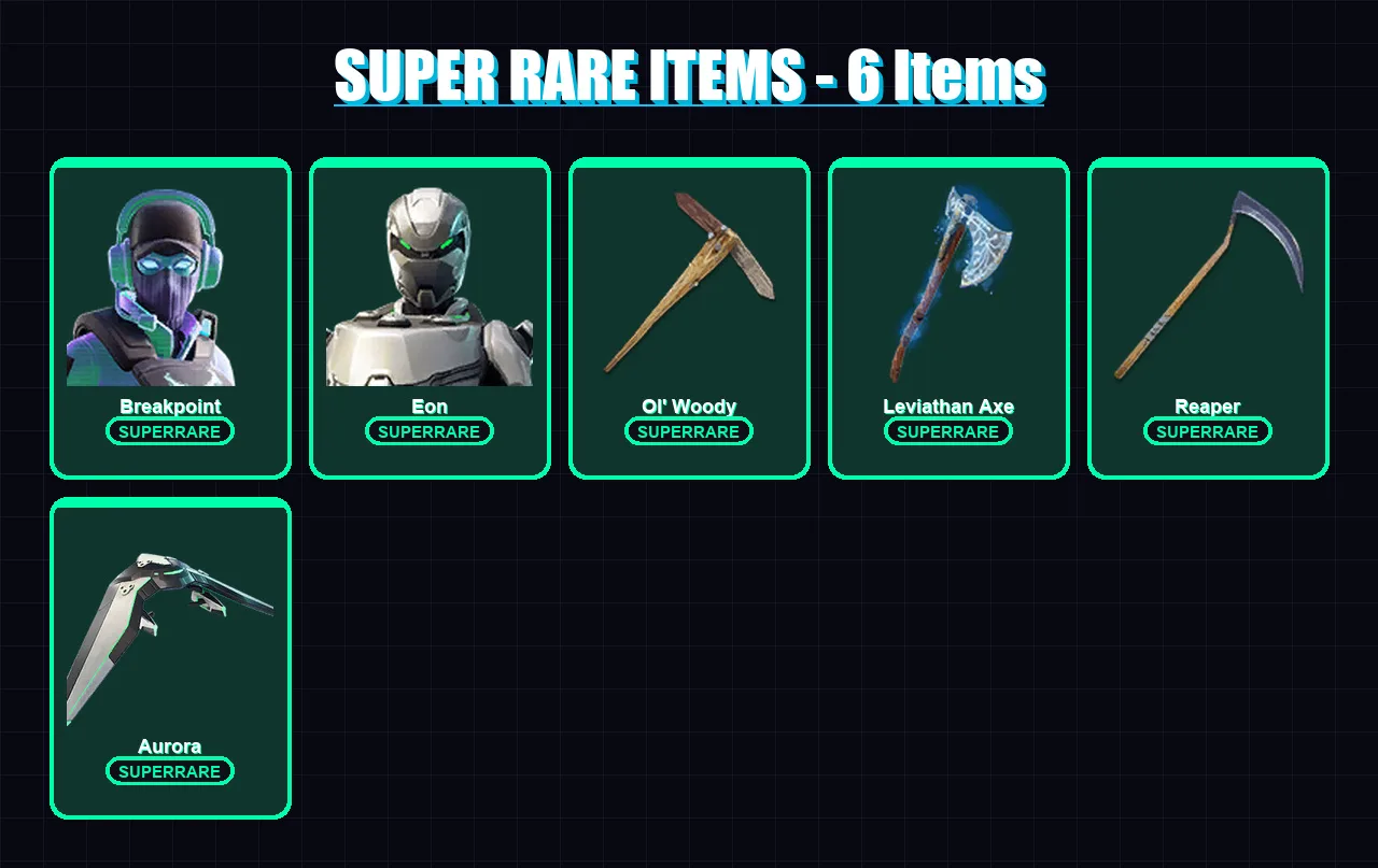 [PC/PSN] | Breakpoint | Eon | Snap | Spectra Knight | Midas | 164 skin | 160 pickaxe | 128 emote | 123 glider | Lv1807