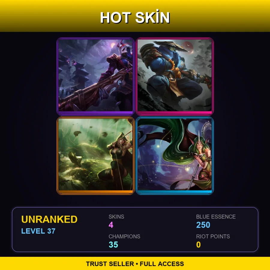LAS | Lv37 | Unranked | 4 Skin | 35 Champ — Temple Jax