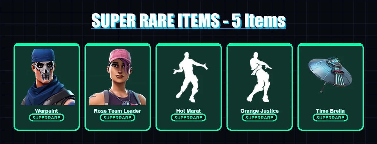 [PS4/PS5/XBOX/PC] | Warpaint | Rose Team Leader | Ragnarok | Frostbite | Hybrid | 31 skin | 34 pickaxe | 31 emote | 34 glider | Lv361